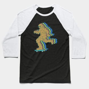 Skating Sassy Sasquatch Baseball T-Shirt